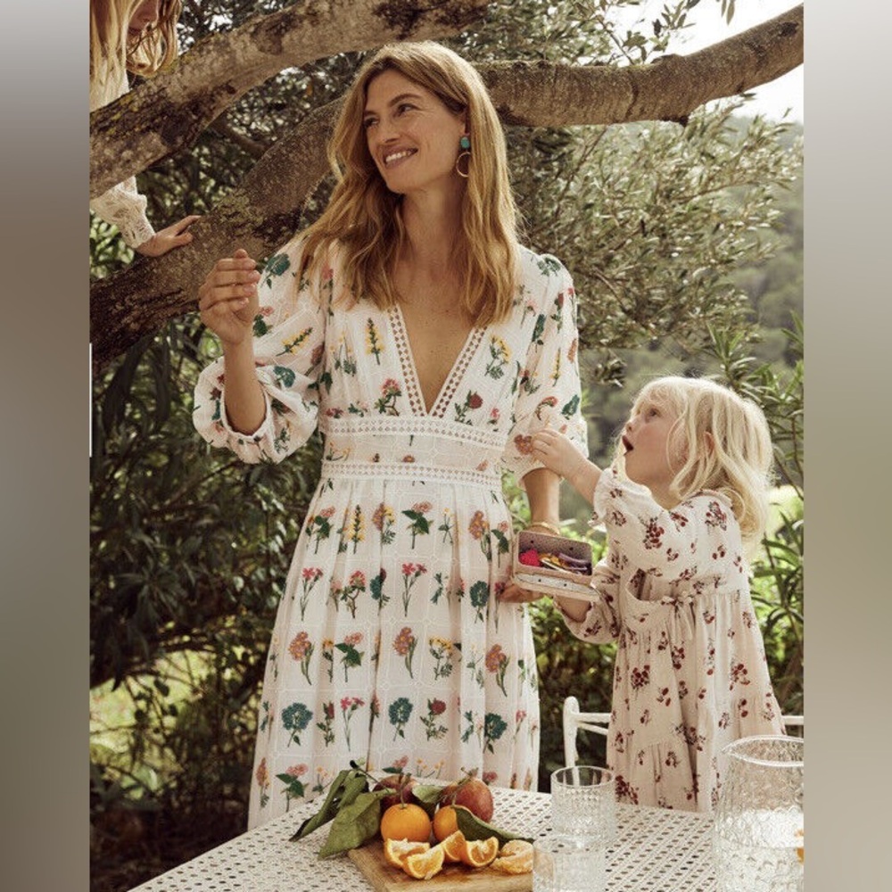 NWOT Anthropologie Carla Embroidered Dress, 0P
